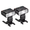 Kit de 2 luces con flash macro Godox MF12-K2, luz de control inalámbrica de 2,4 GHz (negra)