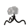 W1 Mini Octopus Soporte de trípode flexible con rótula de bola para cámaras SLR, GoPro, teléfonos (negro)