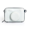 Bolsa de almacenamiento de tela Oxford EVA con correa para FUJIFILM Instax WIDE 400/210/300 (blanca)