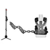 YELANGU B400 Chaleco con brazo amortiguador de tres ejes Sistema de soporte de cámara estabilizador Easy Rig (negro)