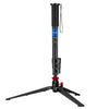 BEXIN P294B - Monópode portátil de aleación de aluminio para cámara DSLR de viaje al aire libre (negro)