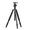 TRIOPO M2508 Trípode trípode de aleación de aluminio portátil multifunción ajustable de 4 secciones con cabezal de bola D-2A para cámara SLR