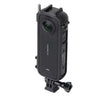 Para Insta360 X4 Marco protector de plástico ABS de zapata fría con adaptador de montaje y tornillo (negro)