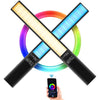 LUXCEO P6 RGB Photo Colorida LED Stick Light Light Handheld Aplicación Control de Aplicación A Todo Color LED Luz de llenado (Negro)
