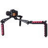 YELANGU D6-2 Rig I Asas multifuncionales Soporte de hombro para cámara para cámara DSLR / Cámara de video (Rojo)