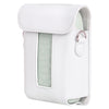 Estuche de cuero de cuerpo entero con correa para FUJIFILM Instax mini Link 3 (blanco)