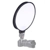 Caja blanda plegable universal con flash de estilo redondo de 30 cm, sin soporte de luz de flash (negro + blanco)