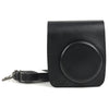 Bolsa protectora de cuero PU para cámara para cámara FUJIFILM Instax Mini 90, con correa de hombro ajustable (negro)