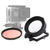 Lente macro de 58 mm 16X + filtro de lente de buceo rojo con cubierta de lente + adaptador de anillo de filtro de lente + cuerda + paño de limpieza para carcasa de buceo GoPro HERO6 / 5