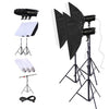 TRIOPO Oubao TTR300W 60x90cm Studio Softbox + 2.8mi Montaje en trípode + 3x E27 150W Bombilla de luz para fotografía Conjunto de iluminación