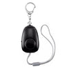 BJY-08 130dB Dual Bright LEDs Alarma personal Mujeres Alarma de autodefensa (Negro)