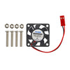 DC 5V 0.2A Mini ventilador de enfriamiento de caja de computadora con piezas de tornillos para Raspberry Pi 3B / 2B / B +, tamaño: 30x30x8 mm (negro)