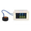 D85-2042A 110V 220V 380V 100A Voltímetro de CA digital Amperímetro Amperios de corriente Voltímetro Monitor de panel LCD (Blanco)