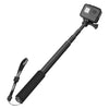 Palo para selfies de aleación de aluminio universal con adaptador, longitud: 31 cm-103 cm (negro)