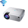 D40S Proyector digital portátil de cine en casa LED HD de 1600 lúmenes (plateado)