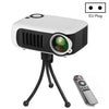Proyector portátil A2000 800 LUMEN LCD Proyector de video de cine en casa, soporte 1080p, EE Plug (blanco)