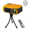 Proyector portátil A2000 800 LUMEN LCD Proyector de video de cine en casa, soporte 1080p, Au Plug (amarillo)