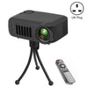 Proyector portátil A2000 800 LUMEN LCD Proyector de video de cine en casa, soporte 1080p, plug (negro)