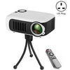 Proyector portátil A2000 800 LUMEN LCD Proyector de video de cine en casa, soporte 1080p, plug (blanco)