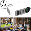 Mini proyector inteligente portátil para niños A2000 1080P, enchufe AU (blanco gris)