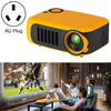 Mini proyector portátil inteligente para niños con proyector A2000 1080P, enchufe AU (amarillo azul)