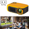 Mini proyector portátil inteligente para niños con proyector A2000 1080P, enchufe de la UE (amarillo azul)