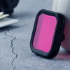 Carcasa Filtro de lente de color de buceo para DJI Osmo Action (púrpura)