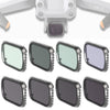 JSR KS 8 en 1 UV + CPL + ND8 + ND16 + ND32 + ND64 + STAR + Filtro de lente de noche para DJI Air 2s, marco de aluminio