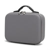 Bolsa de almacenamiento de caja protectora de seguridad portátil PU a prueba de golpes con textura de diamante para DJI Osmo Mobile 4 (gris)
