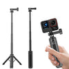 Mini trípode VT-13 con palo selfie de mano para DJI, Insta360, GoPro y otras cámaras de acción (negro)