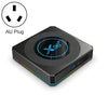 X96 X4 8K Smart TV Box Android 11.0 Reproductor de medios con control remoto, AMLOGIC S905X4 Brazo de cuádruple Cortex A55, RAM: 4GB, ROM: 32GB, Soporte 1000m, WiFi de doble banda, Bluetooth, AU Plug.