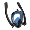 Equipo de buceo deportes acuáticos Mascarilla de buceo de silicona seca completa Gafas de natación para Gopro Hero9 Negro / Hero8 Negro / Hero7 / 6/5/5 Sesión / 4 Sesión / 4/3 + / 3/2/1, Insta360 One ... ras cámaras de acción, Tamaño: L / XL (azul negro)
