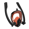 Equipo de buceo deportes acuáticos Mascarilla de buceo de silicona seca completa Gafas de natación para Gopro Hero9 Negro / Hero8 Negro / Hero7 / 6/5/5 Sesión / 4 Sesión / 4/3 + / 3/2/1, Insta360 One ... cámaras de acción, Tamaño: L / XL (Naranja Negra)