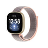 Para la banda de reloj de bucle de nylon 3 nylon (arena rosa)