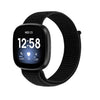 Para la banda de reloj de bucle de nylon 3 nylon (negro)
