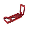 BEXIN A73 Cámara de placa en L Clapeta vertical para cámara A7M3 A7III A7RIII (Rojo)