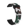 20 mm para la banda de reloj de silicona de camuflaje para hombre fósil para hombres con hebilla plateada (3)