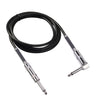 TC048SL 6.35mm Plug Straight to Codo Cable de audio para guitarra eléctrica, Longitud del cable: 3 m