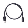 Cable extendido de alimentación PD tipo C / USB-C macho a hembra, longitud: 0,5 m