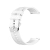 Para Amazfit GTR 2e / GTR 2 Correa de reloj de silicona de 22 mm con hebilla plateada (blanco)