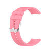 Para Amazfit GTR 2e / GTR 2 Correa de reloj de silicona de 22 mm con hebilla plateada (rosa)