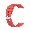 Para Amazfit GTR 2e / GTR 2 Correa de reloj de silicona de 22 mm con hebilla plateada (rojo)