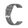 Para Amazfit GTR 2e / GTR 2 Correa de reloj de silicona de 22 mm con hebilla plateada (gris)