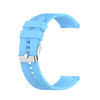 Para Amazfit GTR 2e / GTR 2 Correa de reloj de silicona de 22 mm con hebilla plateada (azul cielo)