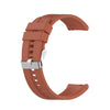 Para Amazfit GTS 2e / GTS 2 Correa de reloj de silicona de 20 mm con hebilla plateada (Naranja Cabernet)
