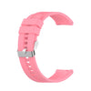 Para Amazfit GTS 2e / GTS 2 Correa de reloj de silicona de 20 mm con hebilla plateada (rosa)
