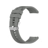Para Amazfit GTS 2e / GTS 2 Correa de reloj de silicona de 20 mm con hebilla plateada (gris)