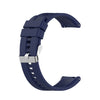 Para Amazfit GTS 2e / GTS 2 Correa de reloj de silicona de 20 mm con hebilla plateada (azul medianoche)