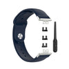 Para Huawei Watch Fit 18 mm Back Back Silicone Solid Color Band (azul marino)