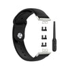 Para Huawei Watch Fit 18 mm Back Back Silicone Solid Color Band (negro)